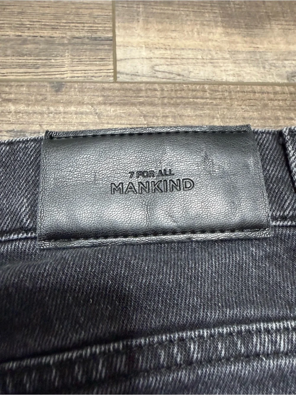 7 For All Mankind Women's Size 31 Black Cargo Denim Pants